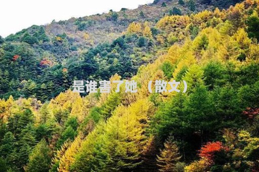 是谁害了她 （散文）