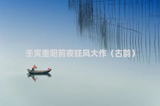 壬寅重阳前夜狂风大作（古韵）
